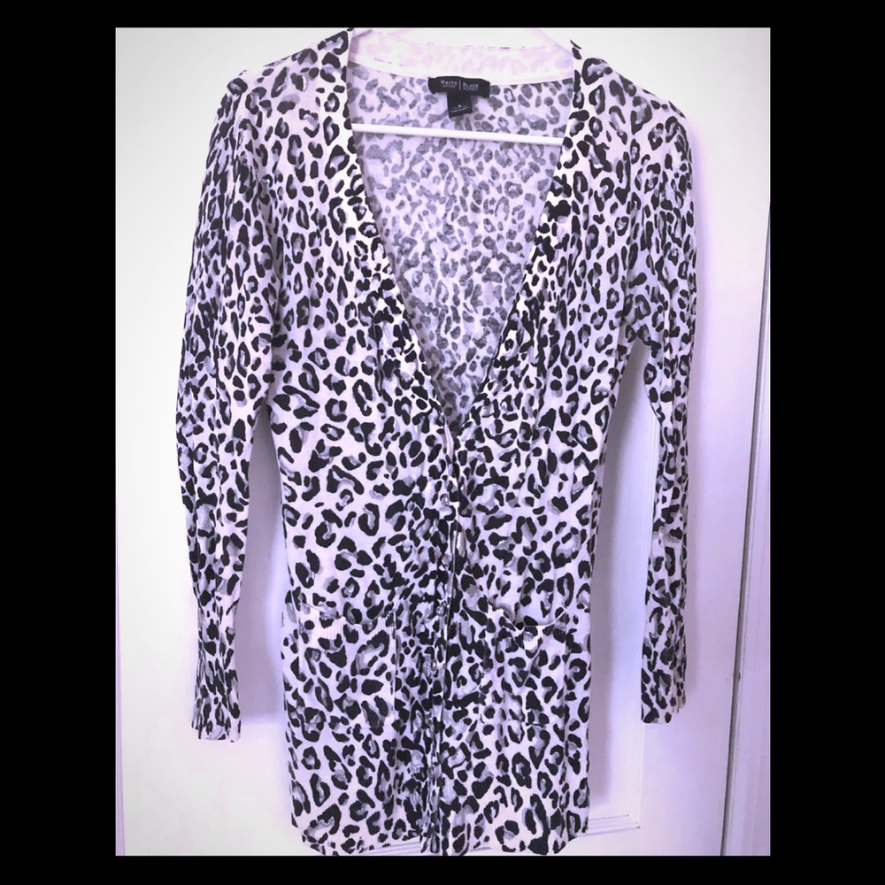 WHBM Cheetah Print Cardigan🖤🤍